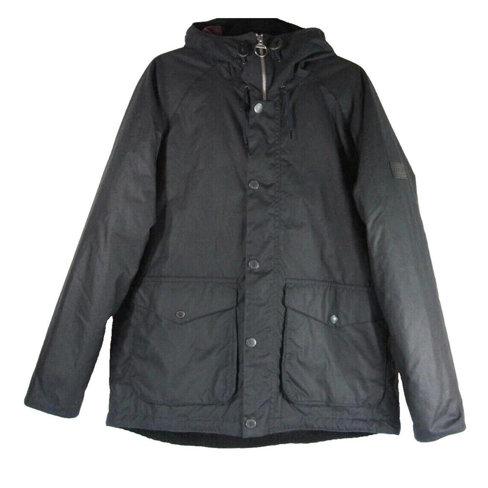 NEW, BARBOUR men's ALPHA WAX JACKET in Navy- size M #WAX258